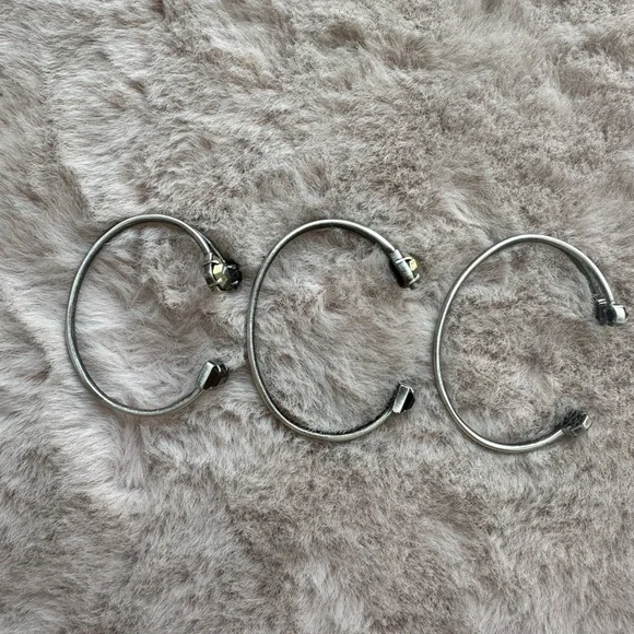 three Kendra Scott Silver Cuff Bracelet - Picture 2 of 5